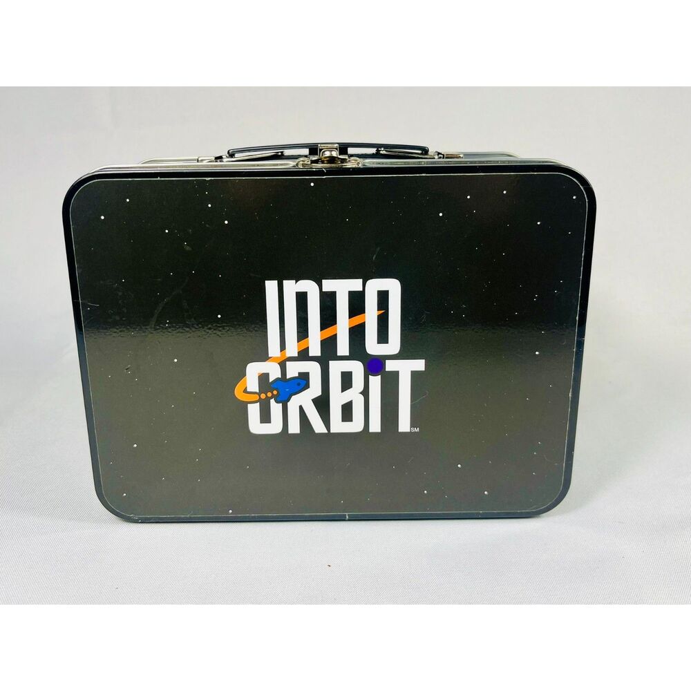 Lego Into Orbit First Lego League Commemorative Lunch Box Black Red Metal Robot
